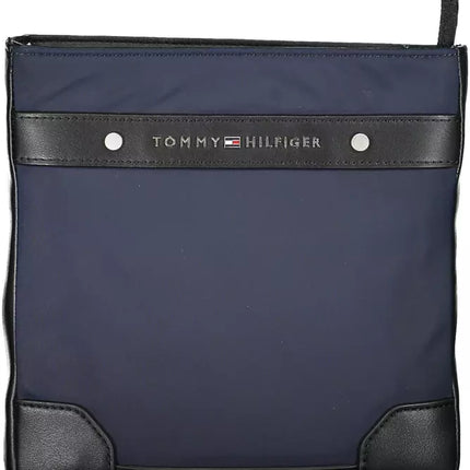 Blue Polyester Men Shoulder Bag