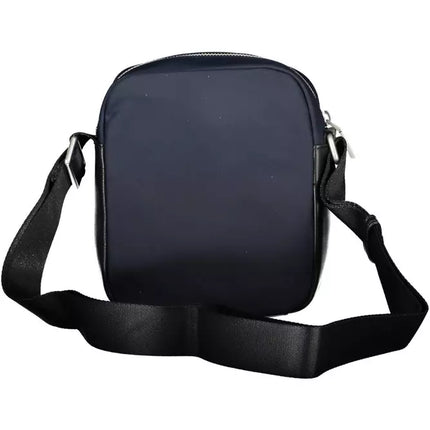 Blue Polyester Men Shoulder Bag