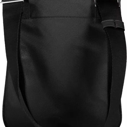 Black Polyester Men Shoulder Bag