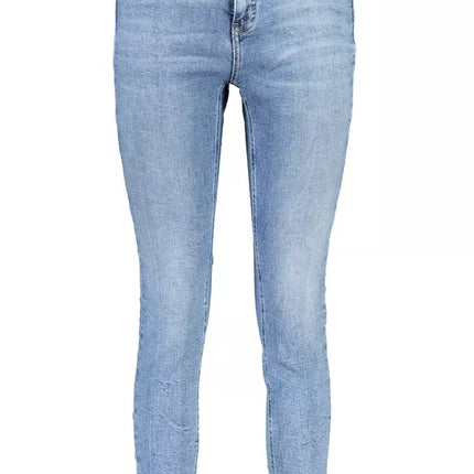 Light Blue Cotton Women Jeans