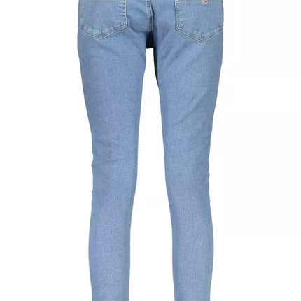 Light Blue Cotton Women Jeans