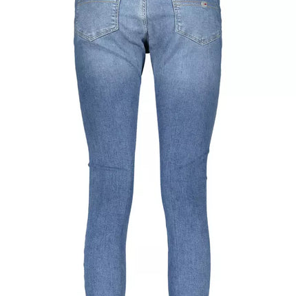 Light Blue Cotton Women Jeans