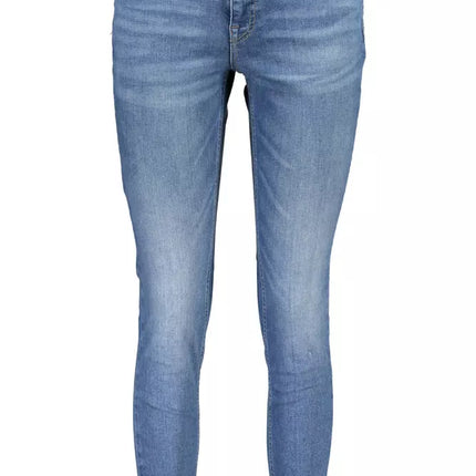 Light Blue Cotton Women's Skinny Jean