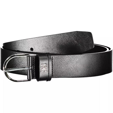 Black Leather Women Belt