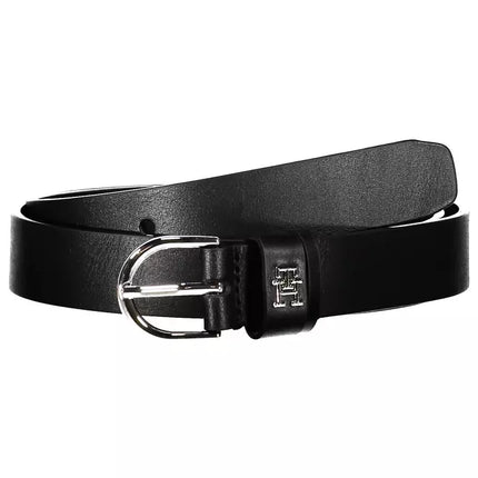 Black Leather Women Belt