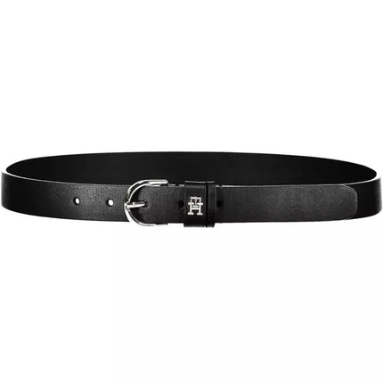 Black Leather Women Belt