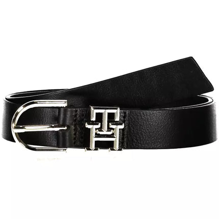 Black Leather Women Belt