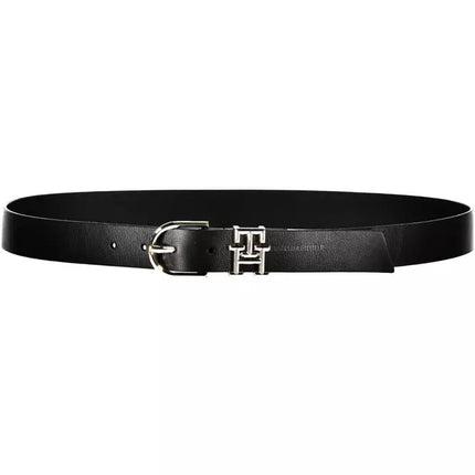 Black Leather Women Belt