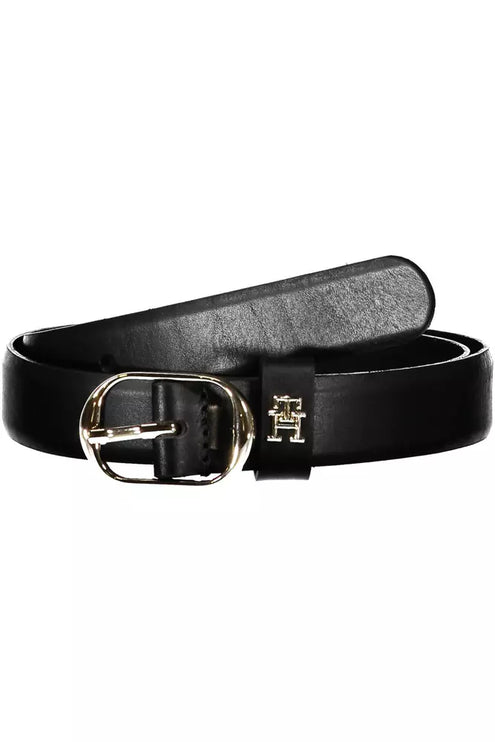 Black Leather Women Belt