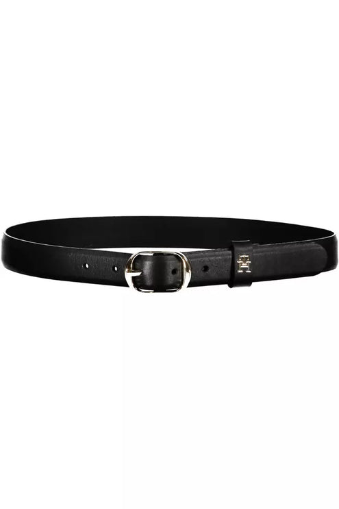 Black Leather Women Belt