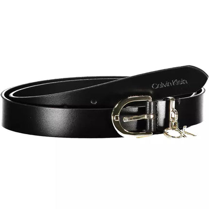 Black Leather Women Belt