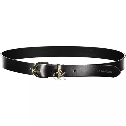 Black Leather Women Belt