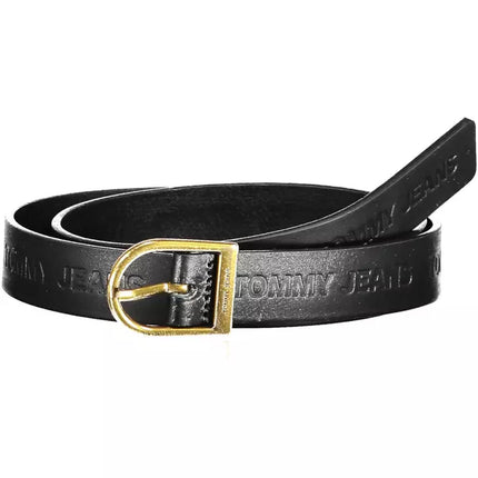 Black Leather Women Belt