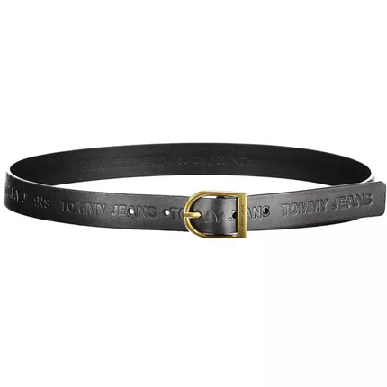 Black Leather Women Belt