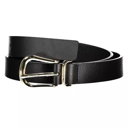 Black Leather Women Belt