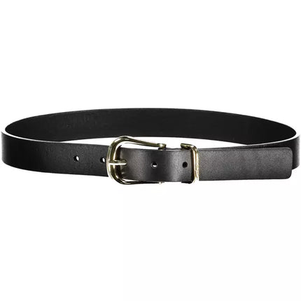 Black Leather Women Belt