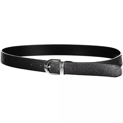 Black Polyester Women Belt