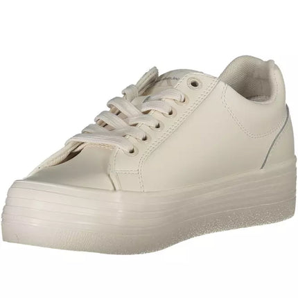 White Leather Women Sneaker