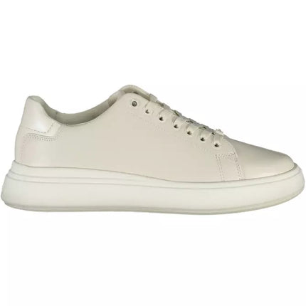 Beige Leather Women Sneaker