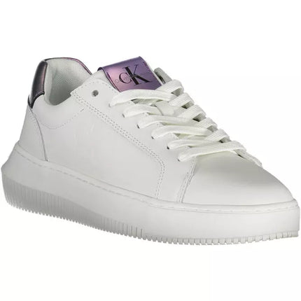 White Leather Women Sneaker