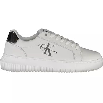 White Leather Women Sneaker