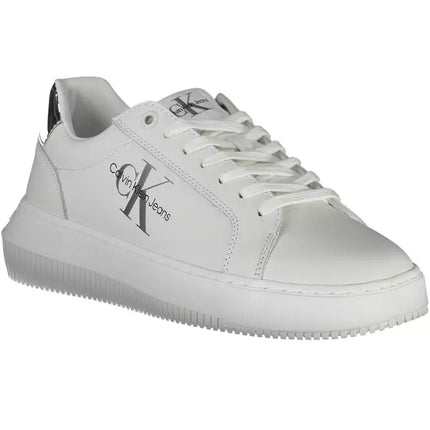 White Leather Women Sneaker