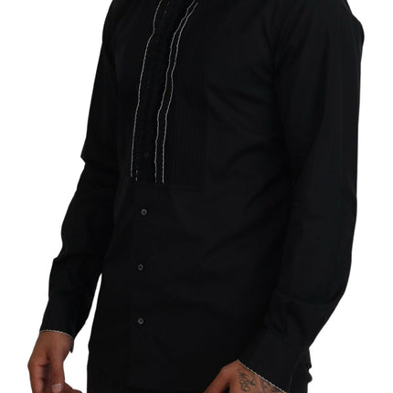 Camisa de vestir de esmoquin elegante Fit Slim Fit