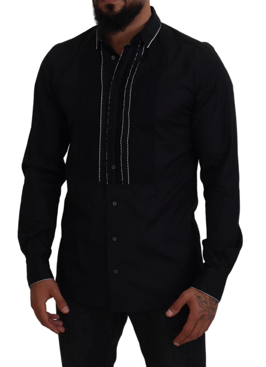 Camisa de vestir de esmoquin elegante Fit Slim Fit