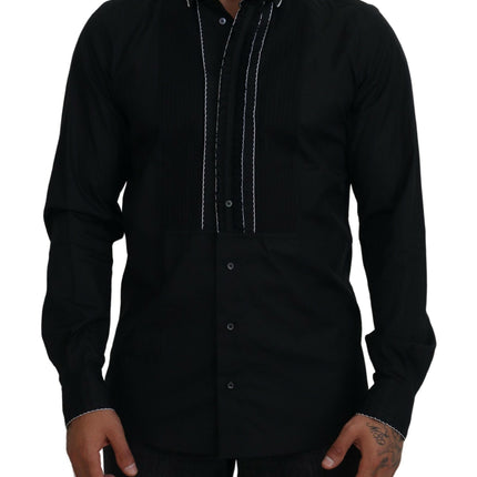 Camisa de vestir de esmoquin elegante Fit Slim Fit