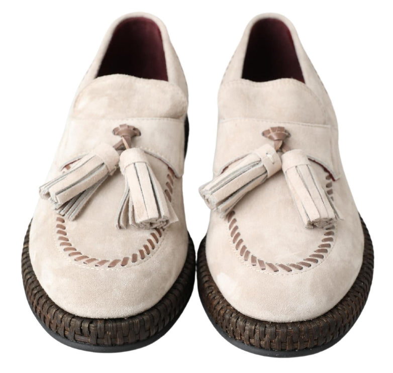 Eleganti espadrille in pelle avorio