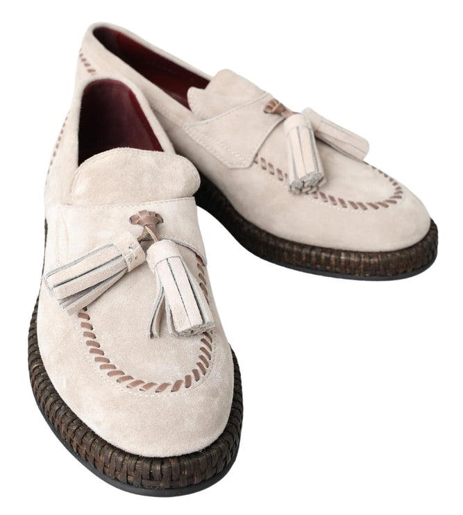 Eleganti espadrille in pelle avorio