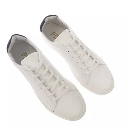 Eleganti sneaker in pelle monocolore