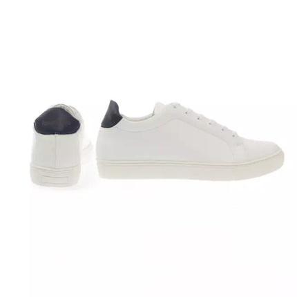 Eleganti sneaker in pelle monocolore