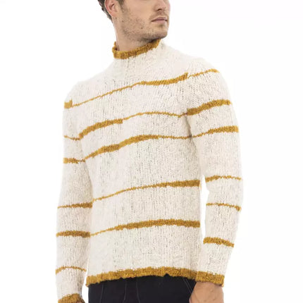 Pull en tricot confortable beige confortable