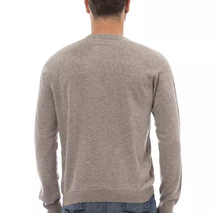 Sigti di beige CreWneck in Luxe Wool-Cashmere Blend