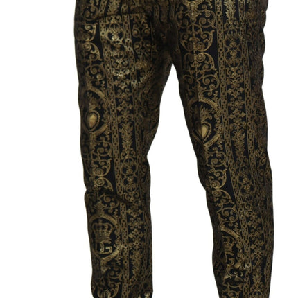 Elegantes pantalones de noche de Jacquard