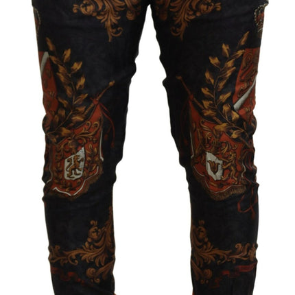 Baroque Crown Silk Sweatpants