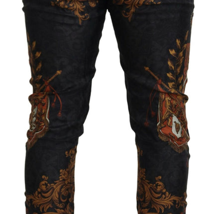 Baroque Crown Silk Sweatpants