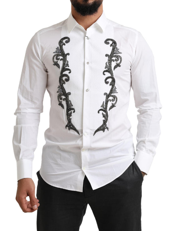 Camisa de esmoquin del diseño del diseñador italiano Slim Fit