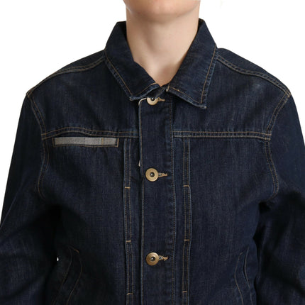 Veste en jean bleu foncé chic