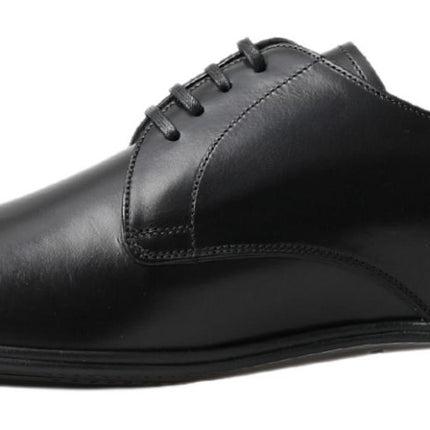 Classic Black Leather Derby Shoes