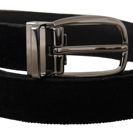 Elegant Black Velvet Designer Belt