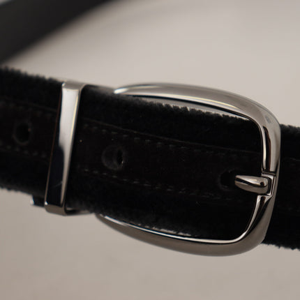 Elegant Black Velvet Designer Belt