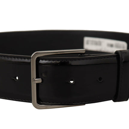 Elegant Black Leather Belt