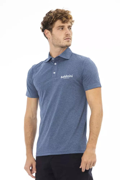 Élégant polo en coton de logo brodé