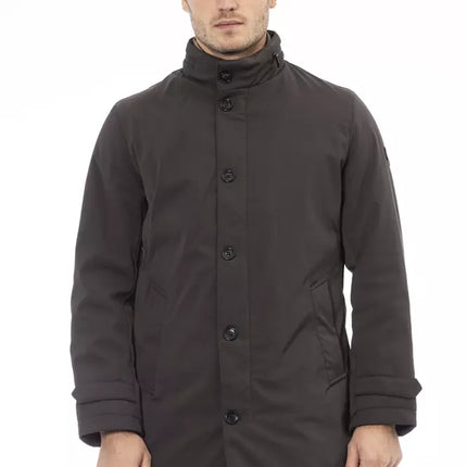 Jacket dapper zip et bouton marron