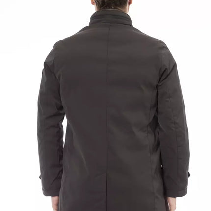 Jacket dapper zip et bouton marron