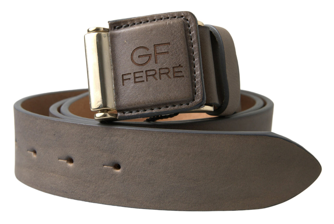 Ceinture de mode en cuir élégant avec boucle gravée