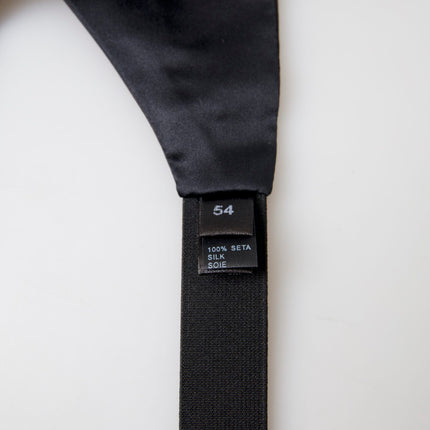 Elegant Black Silk Cummerbund