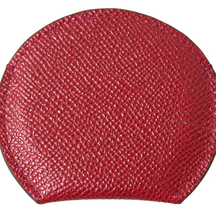 Porta specchietto chic in pelle rossa